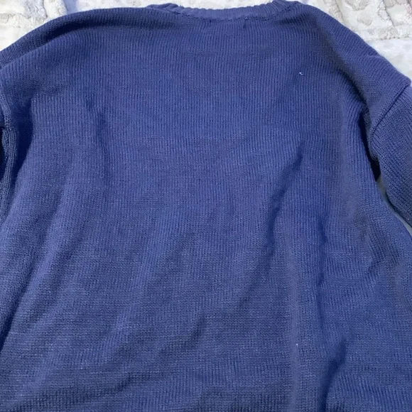 Just Polly Navy Blue Size Small Sweater - Picture 4 of 4